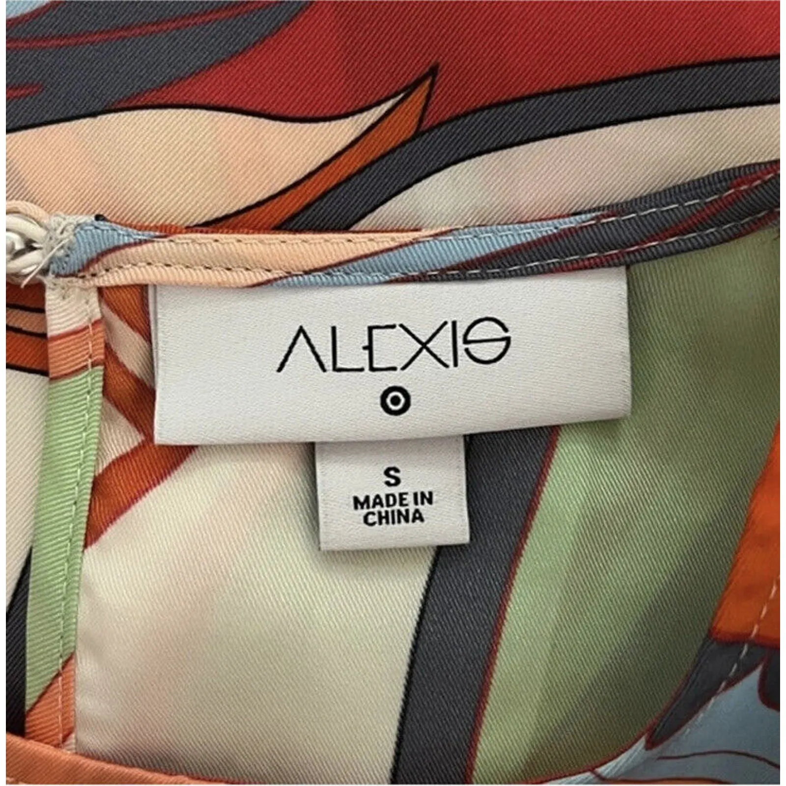 Alexis x Target Dress Womens Small Mini Multicolor Retro Floral Tiered Rope Belt - Image 6