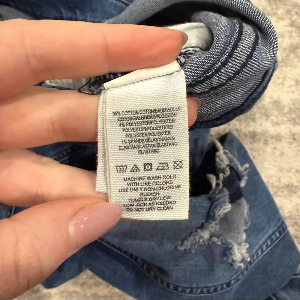 NWT Free People Turquoise High-Rise Busted Skinny Jeans - Image 9