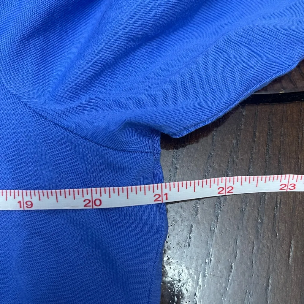 Talbots Royal Blue Scalloped Neck Tee - Image 5