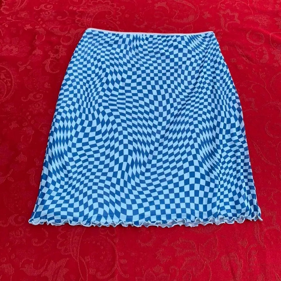 Wild fable checkered skirt size small - Image 3