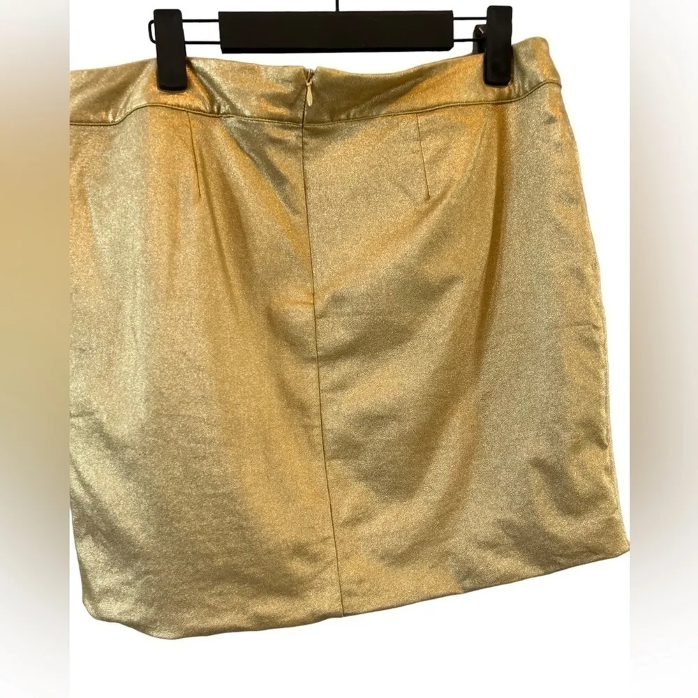 Tinley Road mini bubble‎ skirt large Gold - Image 5