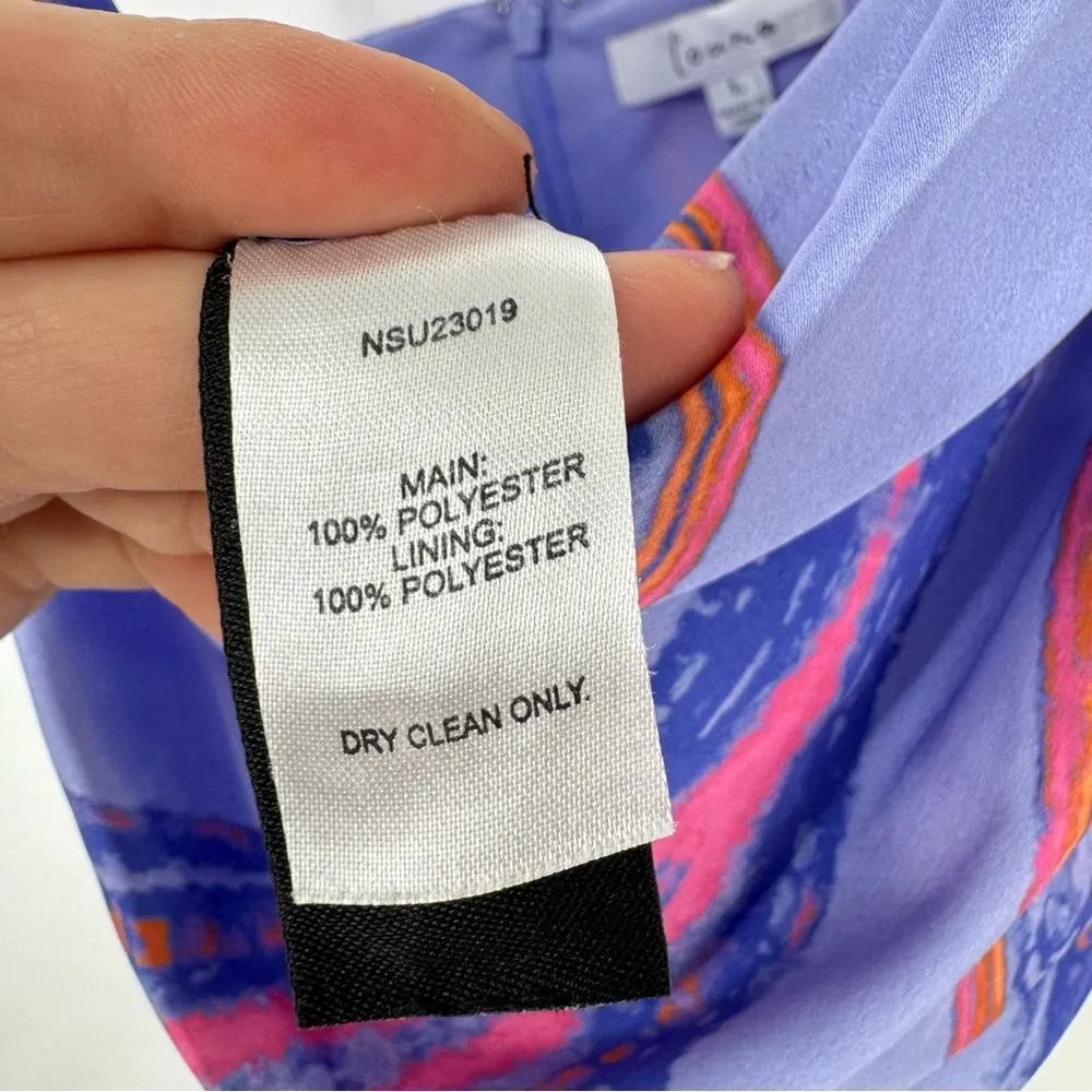 Louna Cowl‎ Neck Romper Marble Lg $220 Purple - Image 10