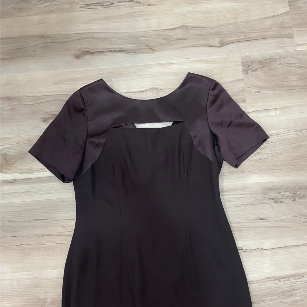 Vintage Liz Claiborne Petite Brown Formal Dress Size 8 Petite - Image 6