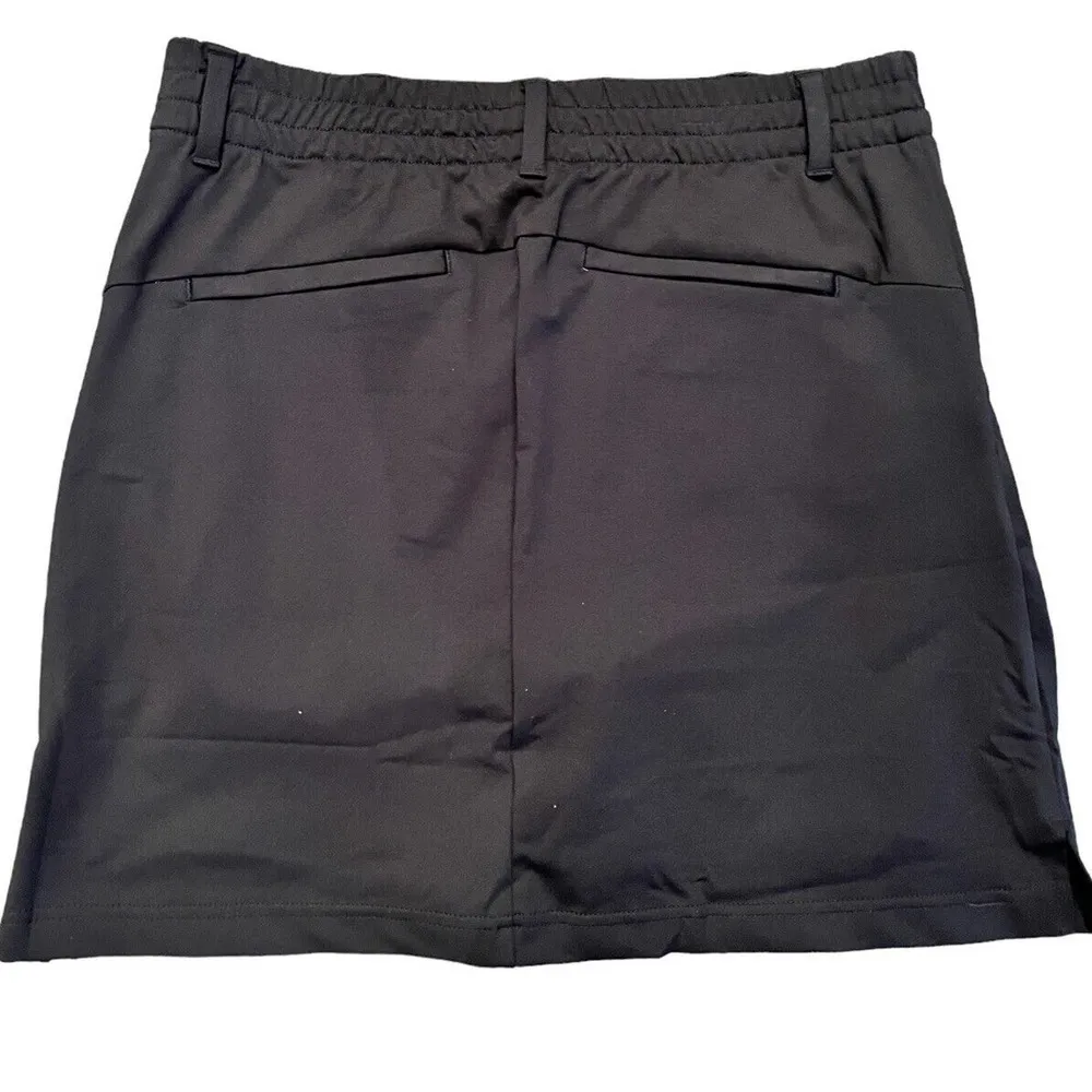 NWT Lands End Womens Skirt Skort Sz 12 Black Above Knee Active Wear Undershorts - Image 2