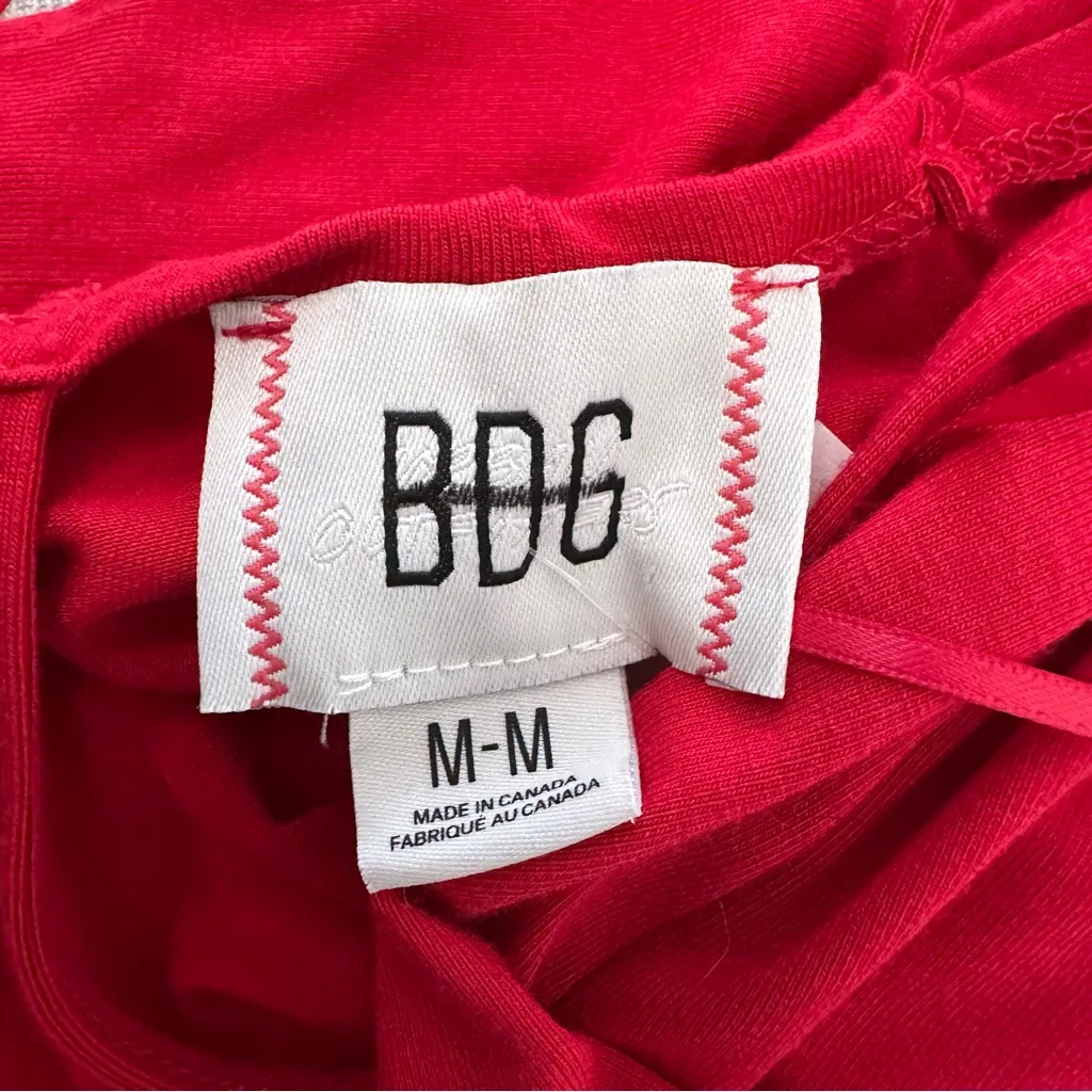 Urban Outfitters BDG Red Halter Mock Neck Midi Dress Medium NWOT - Image 6