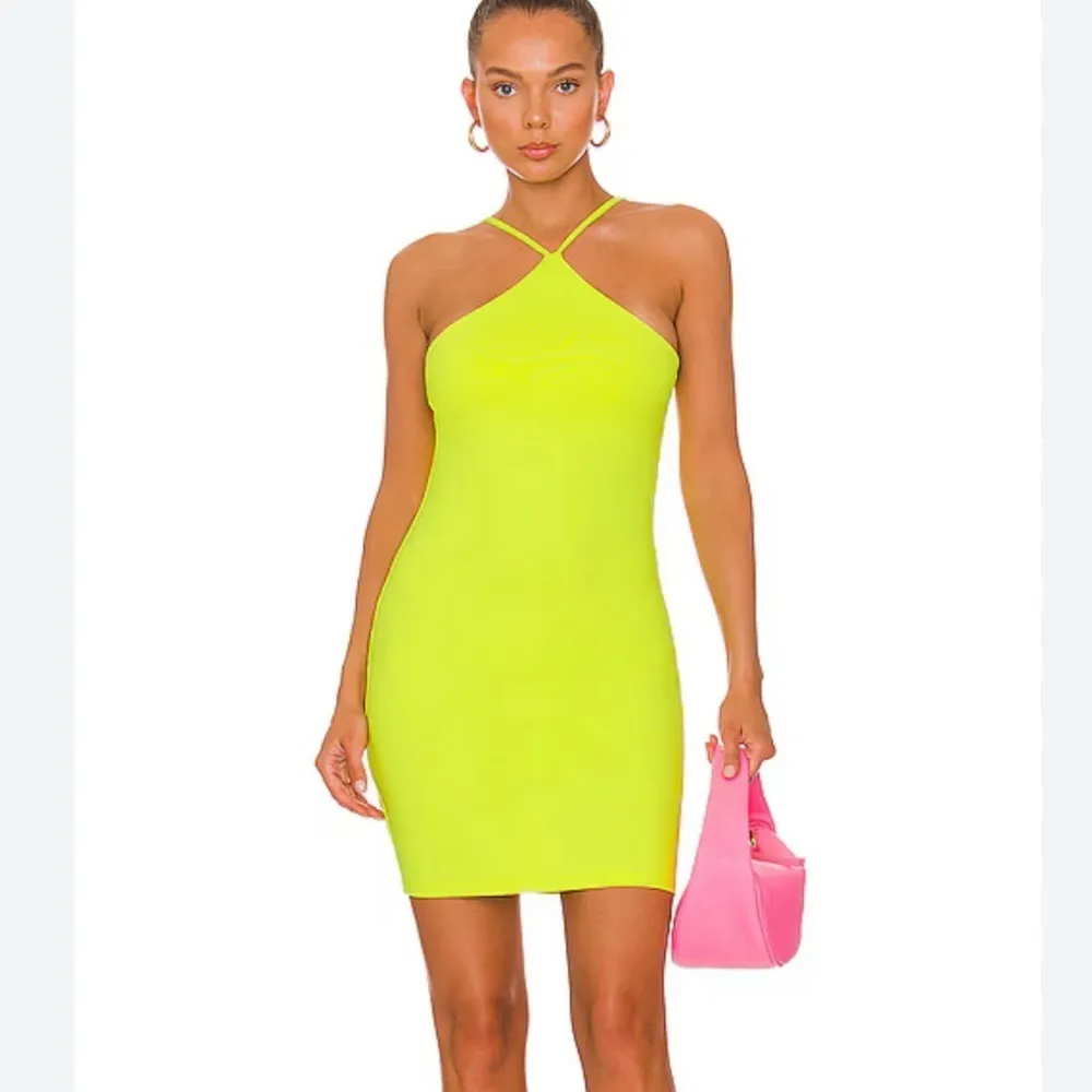 NWT Susana Monaco x Revolve Racer Neck Dress in Neon Size Small - Image 6