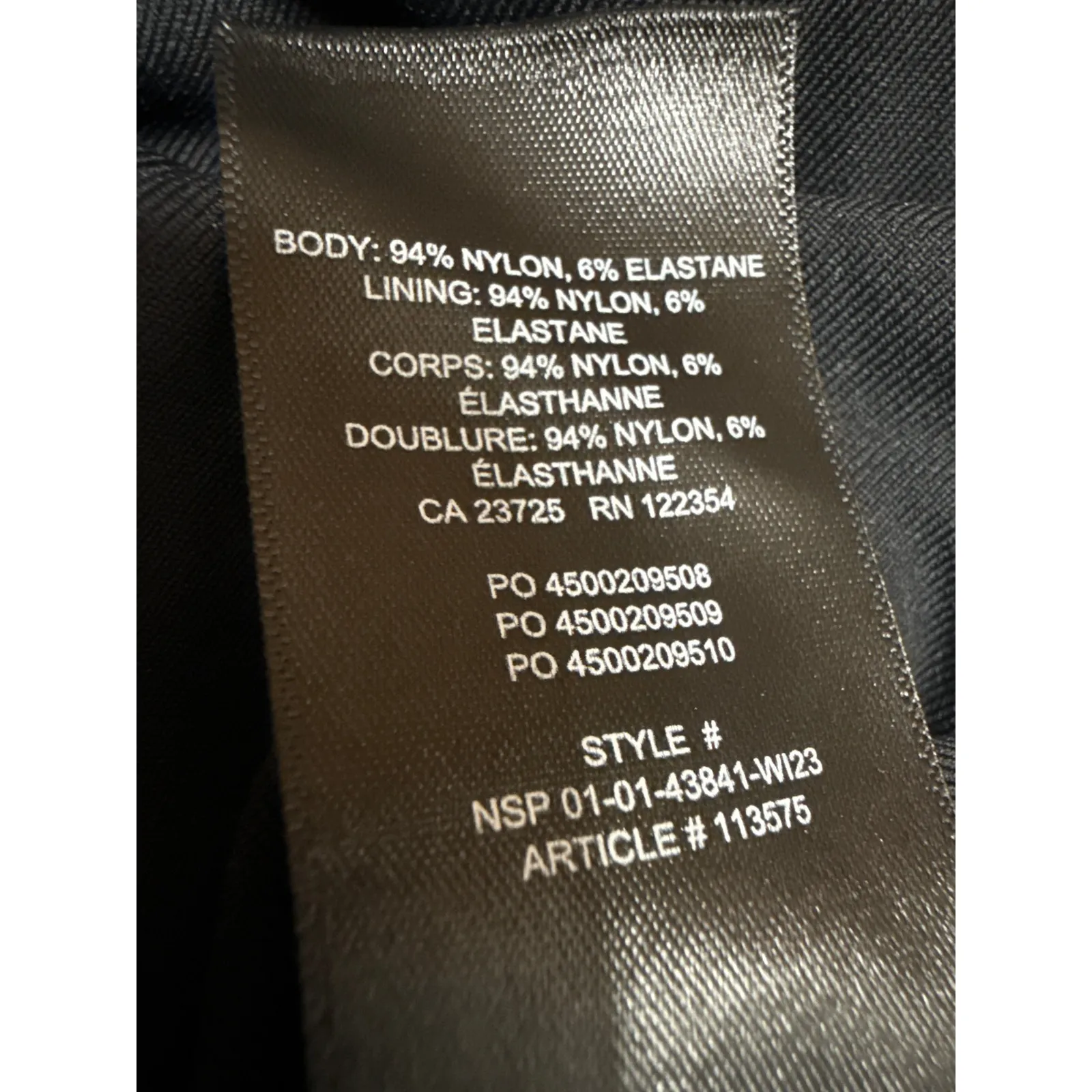 Aritzia Contour Women Black Short Sleeve Mock Neck T Shirt Bodysuit Top Size M - Image 4