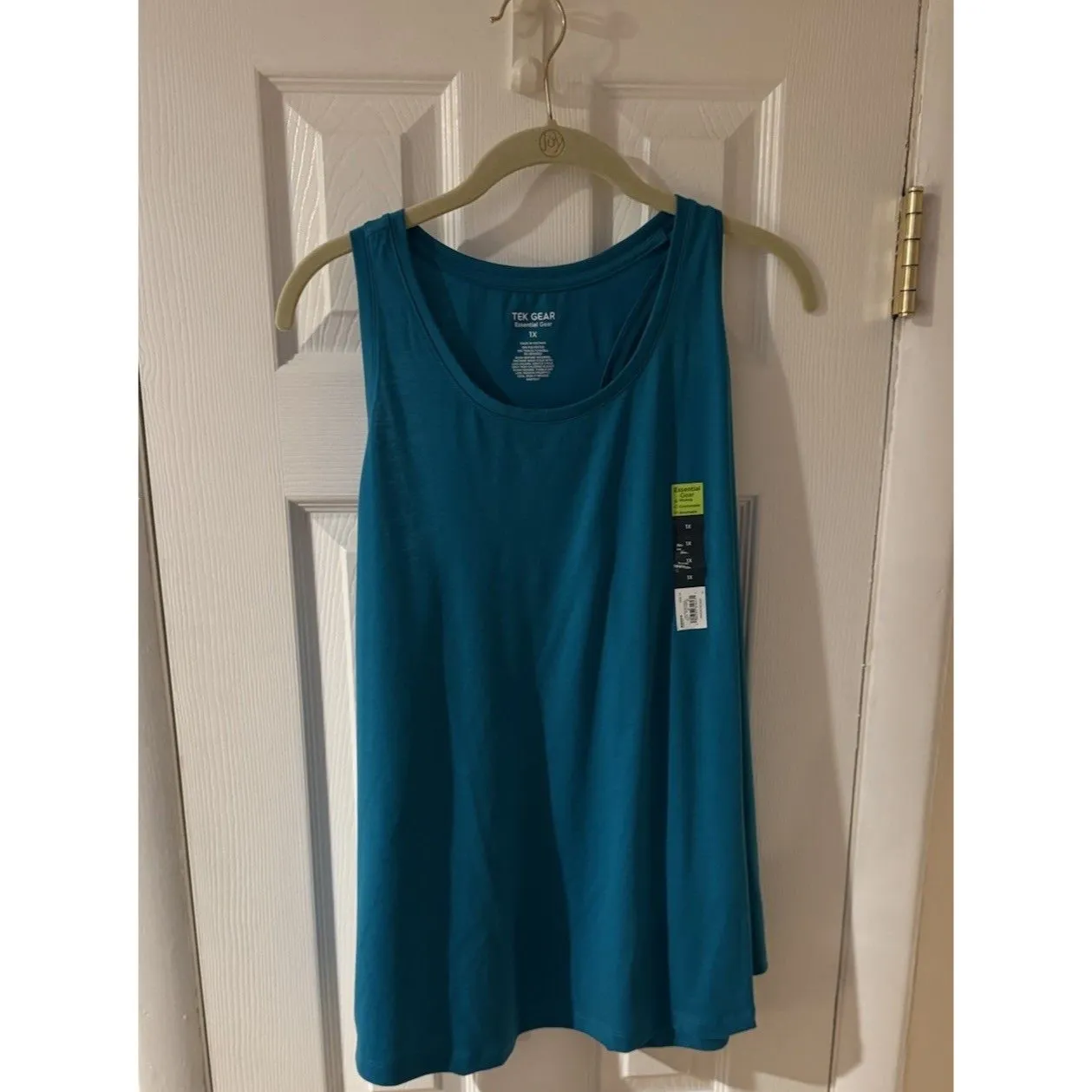 Tek Gear Women's Plus Size Work gear Wicking Tank Top 1X Dark Aqua New - Image 5