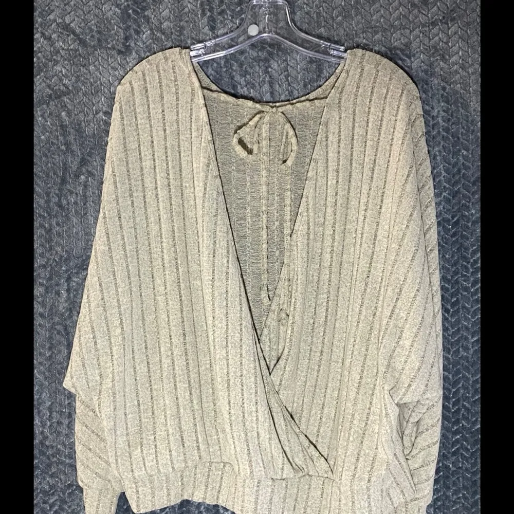 SHEIN Long Sleeve Tie Back Shirt - Image 5