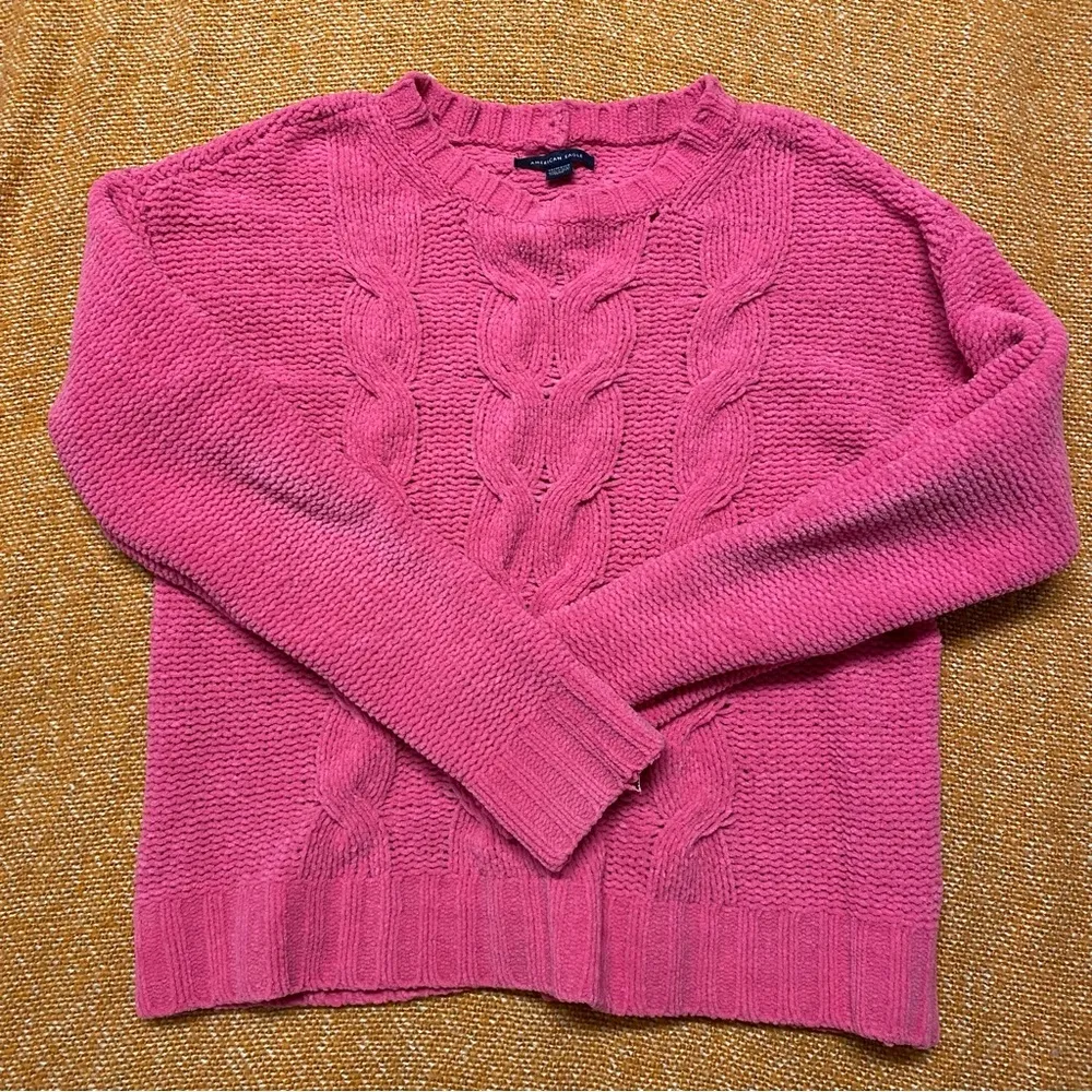 Hot Pink American Eagle Sweater - Image 3
