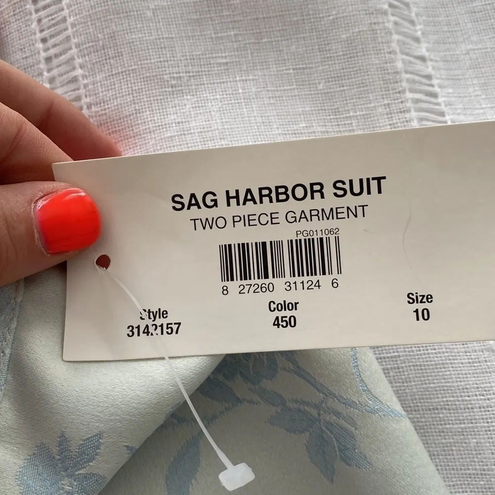 NWT Sag Harbor Suit vintage skirt in pale blue with floral print. - Image 6