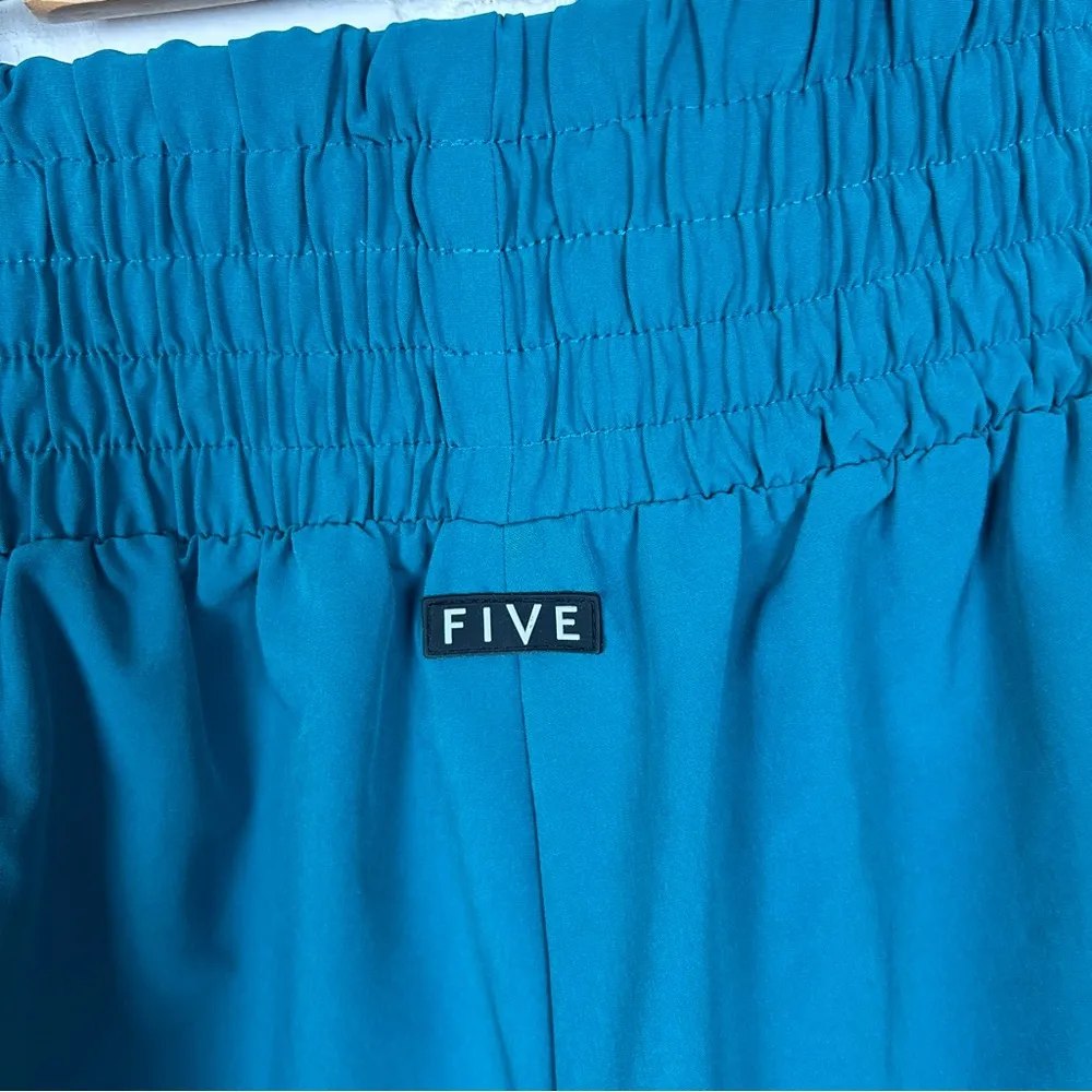 Five The Label Teal High Rise Active Shorts Size L Green Size L - Image 9
