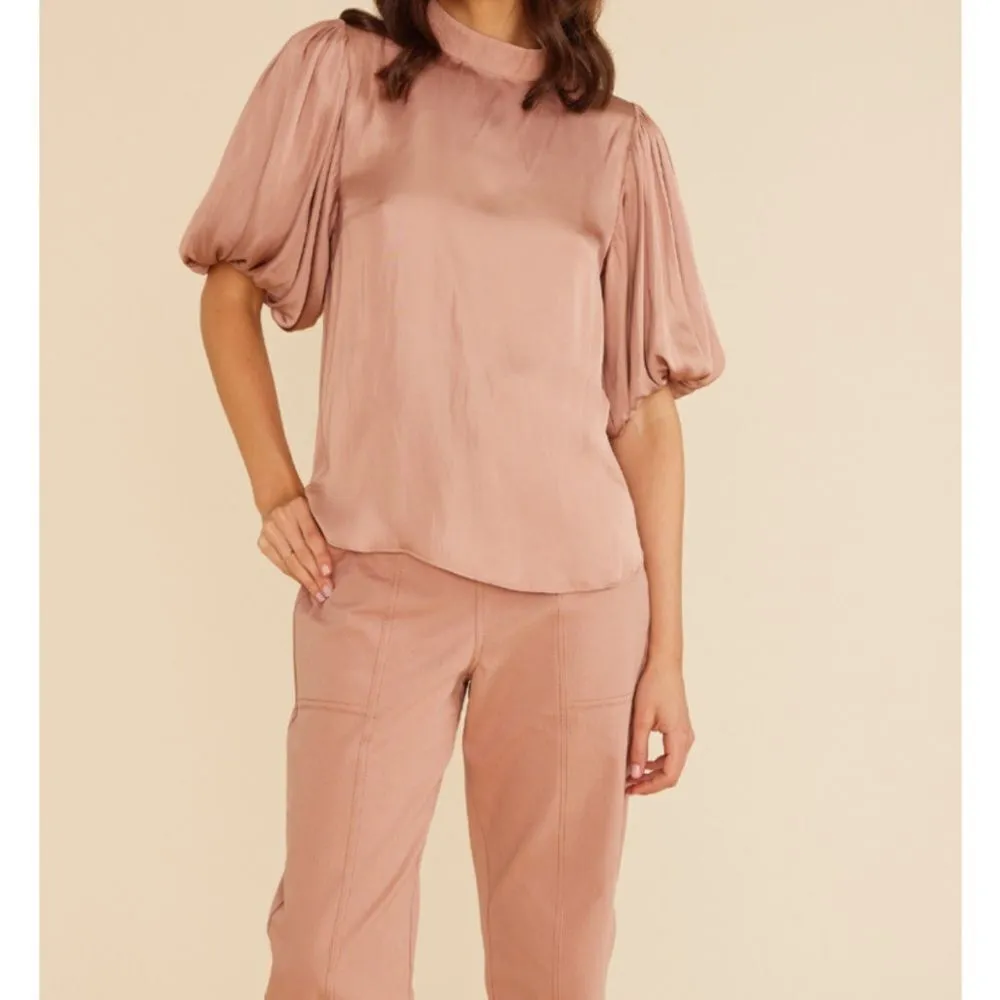 MINKPINK NWT Spencer Top Chic Blush Blouse - small - Image 2