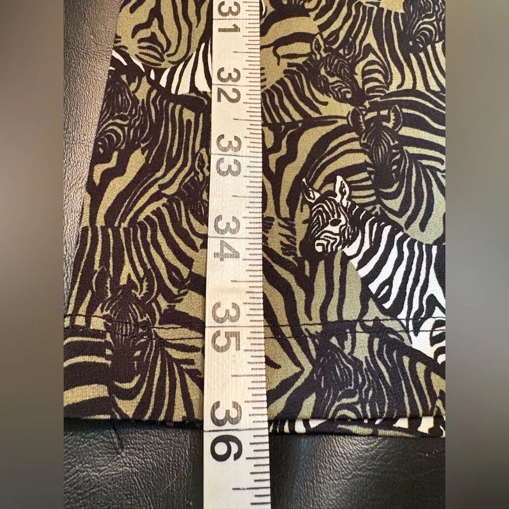 Banana Republic | Zebra Safari Green wrap Dress XS - Image 13