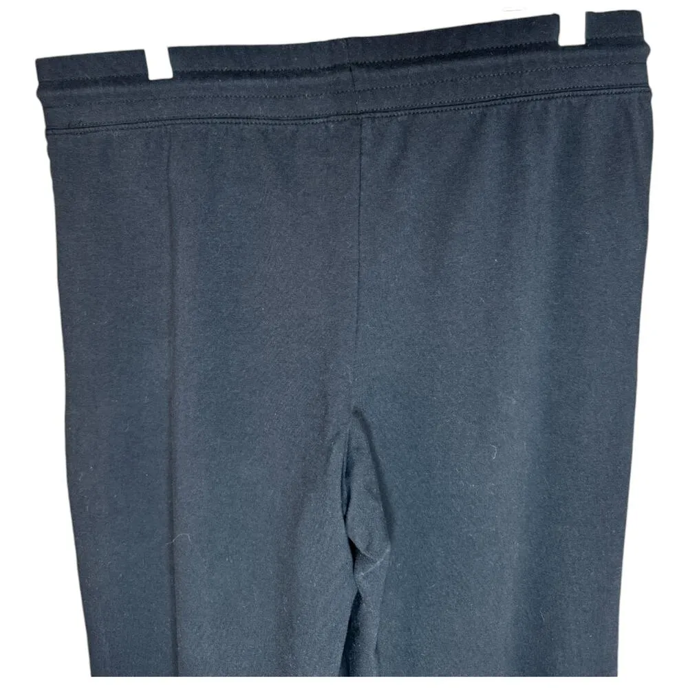 Denim & Co. Active French Terry Wide Leg Pant Black Large - Image 7