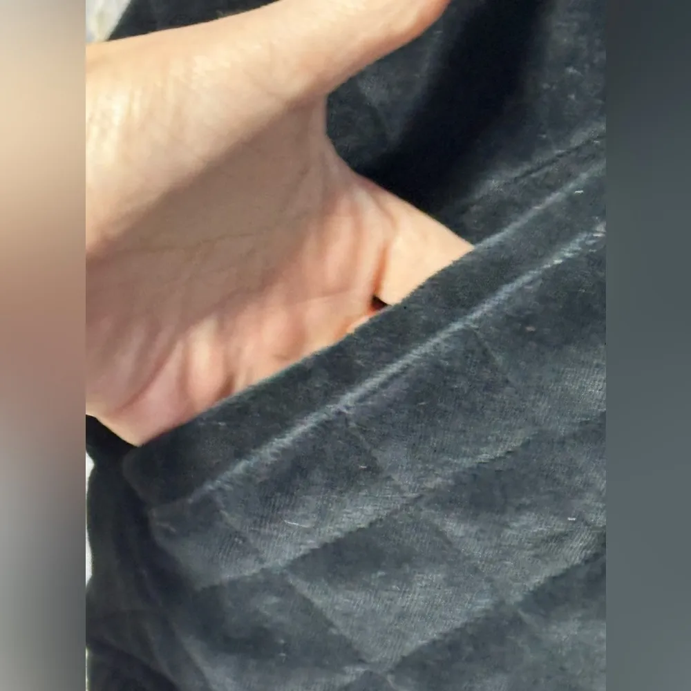 Vintage 90’s Liz Claiborne Puffy Oversized Velvet Jacket Medium - Image 5