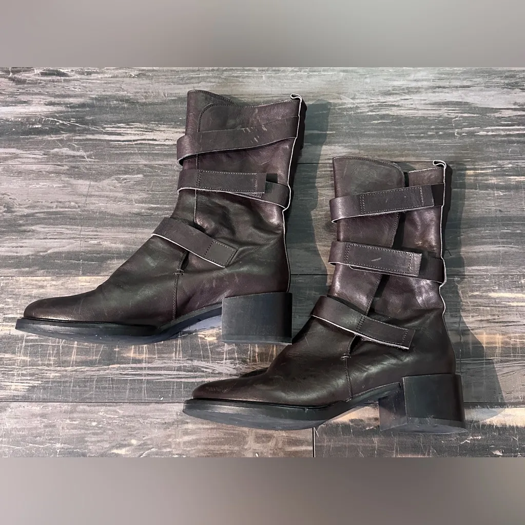 Coclico mid calf leather Mabel Boot in dark brown size‎ 36.5/6 Spain designer - Image 2