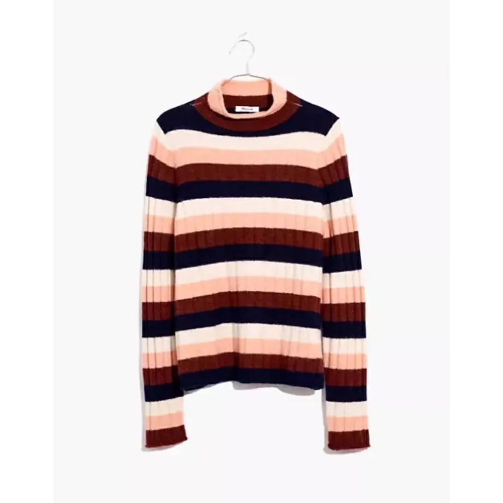 Madewell Striped Evercrest Turtleneck Sweater in Coziest Yarn - Image 5