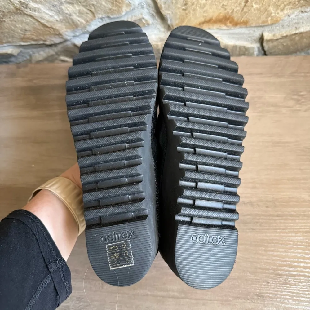 Aetrex Black Leather Brianna Ballet Flat Size 6 - Image 6