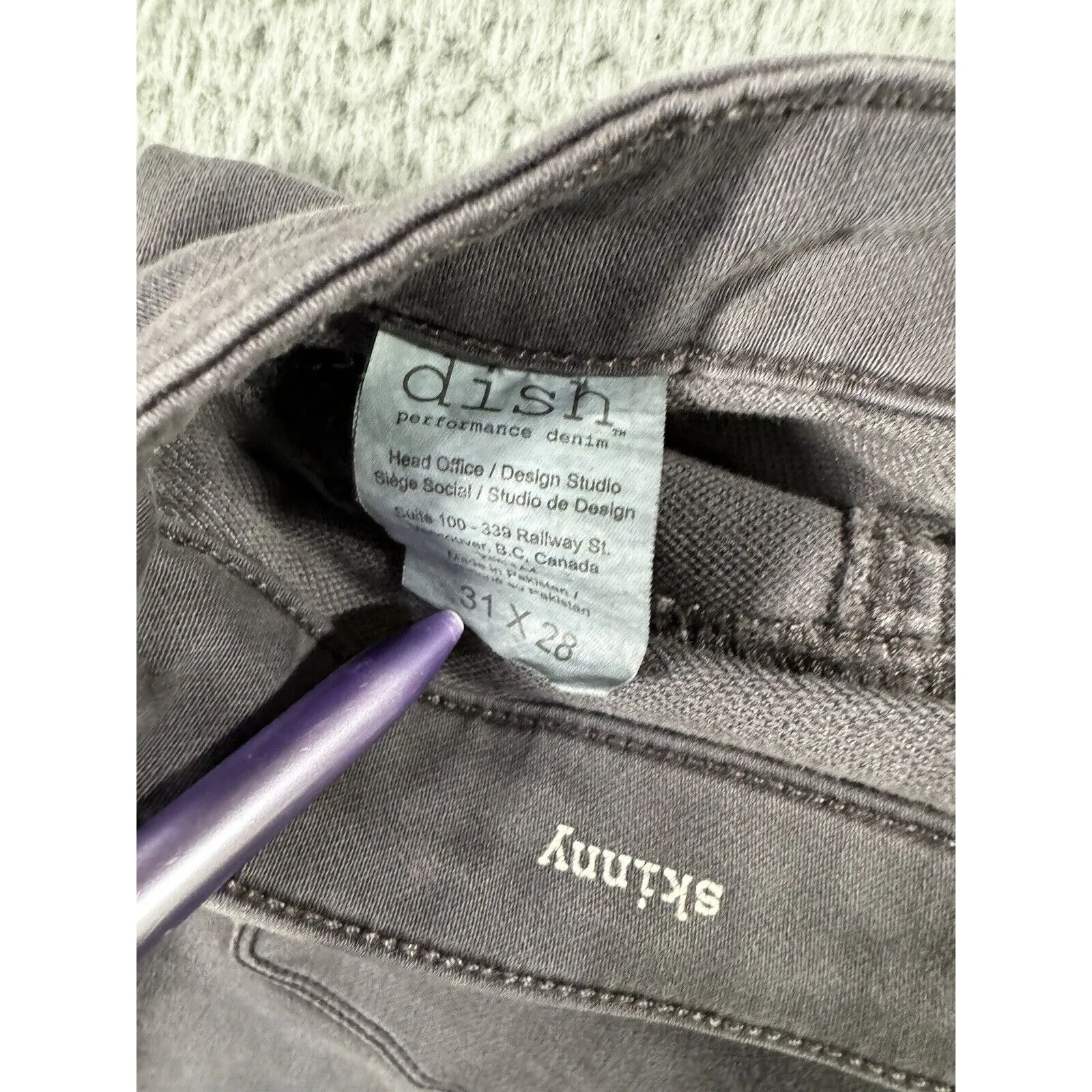 Dish Skinny Jeans Women 31 Skinny‎ Mid Rise Gray - Image 8