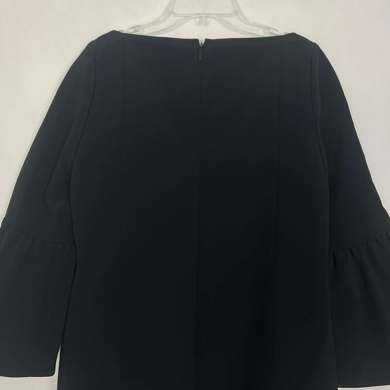 LaFayette 148 Marissa Shift Dress Womens 6 Bell Sleeve Party Cocktail Evening Black - Image 8