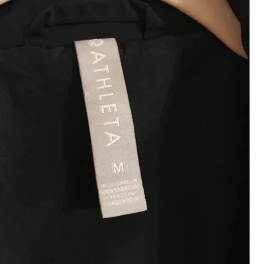 ATHLETA Acadia Bungee Cords Water Repellent Jacket, Black | Size Medium - Image 5