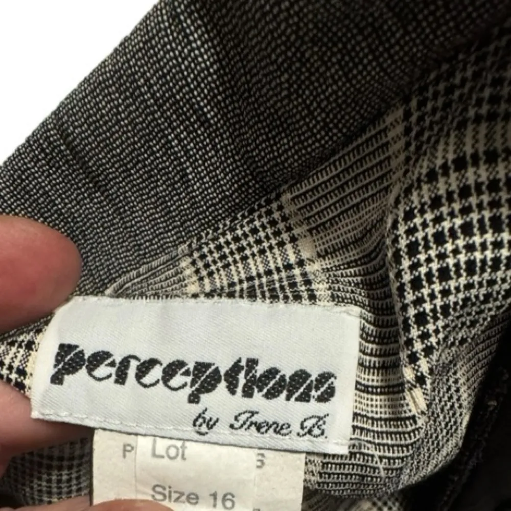 Vintage‎ Perceptions Suit Jacket Size 16 - Image 6
