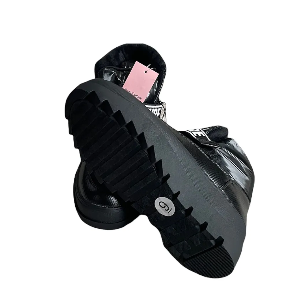 NWT Juicy Couture Black Veronica Winter Platform Ankle BOOT SZ-7 - Image 7