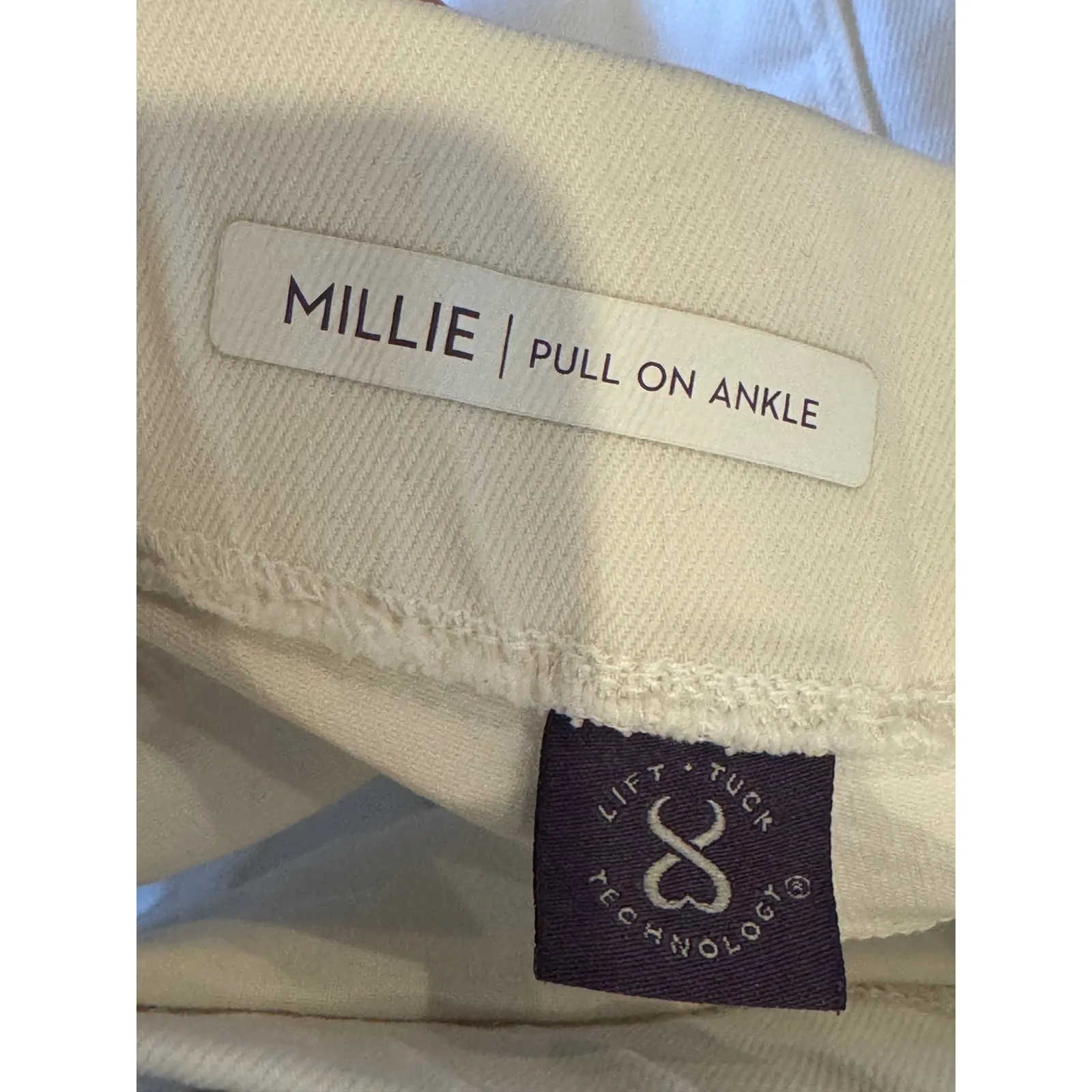 NYDJ Jeans Women 10 White MILLIE Pull On Ankle Skinny Pants Stretch Comfort‎ - Image 8