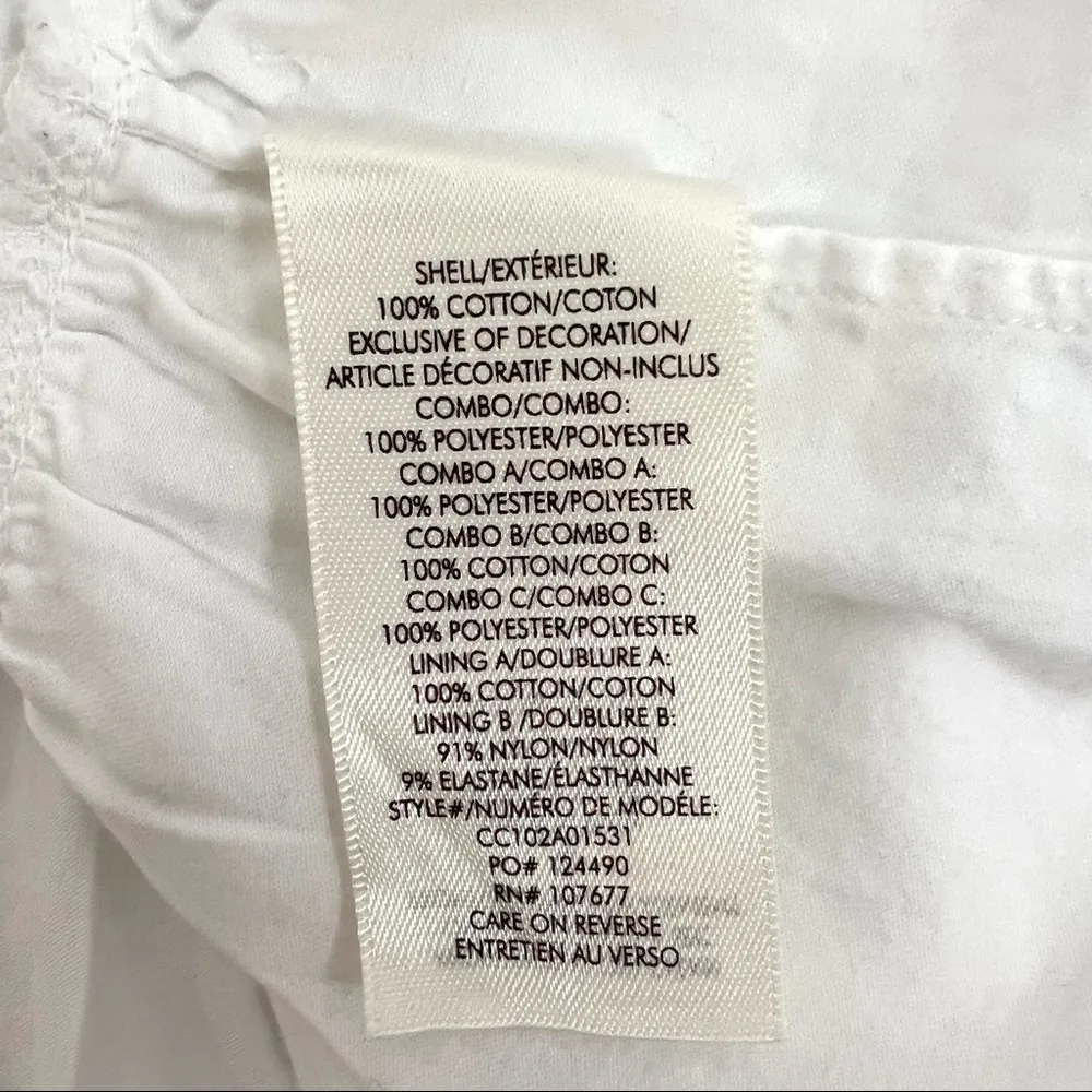 Alice & Olivia Clark Mandarin Collar Gathered Tiered Dress White Mini Size 0 - Image 12