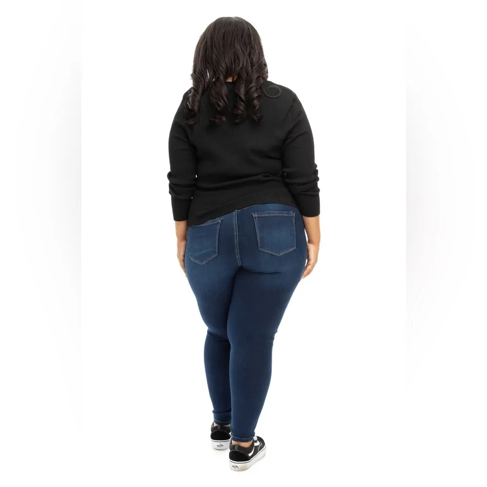 1822 Denim PLUS BUTTER ANKLE SKINNY IN ZIGGY Size 24W - Image 3