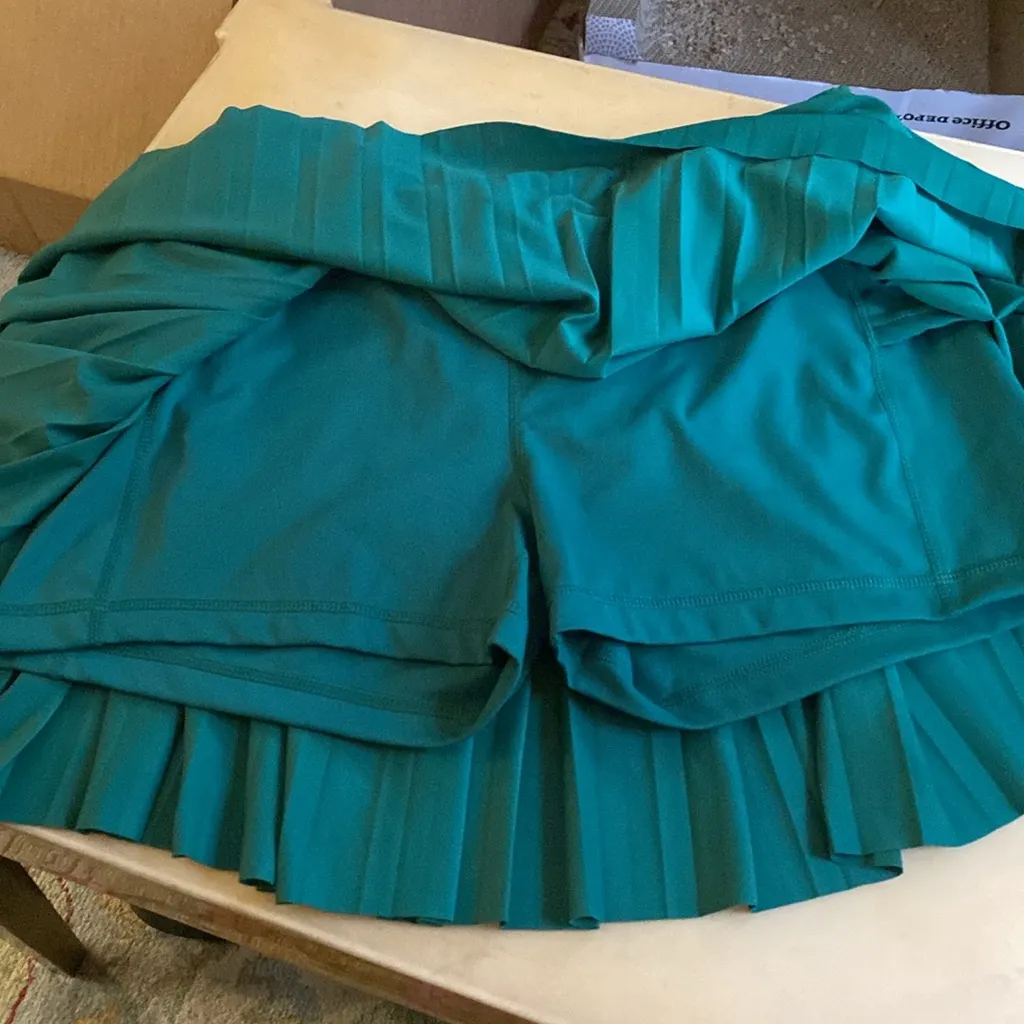 Prince x Target Womens Medium M Pickleball Tennis Skirt Skort Pleated Green - Image 6
