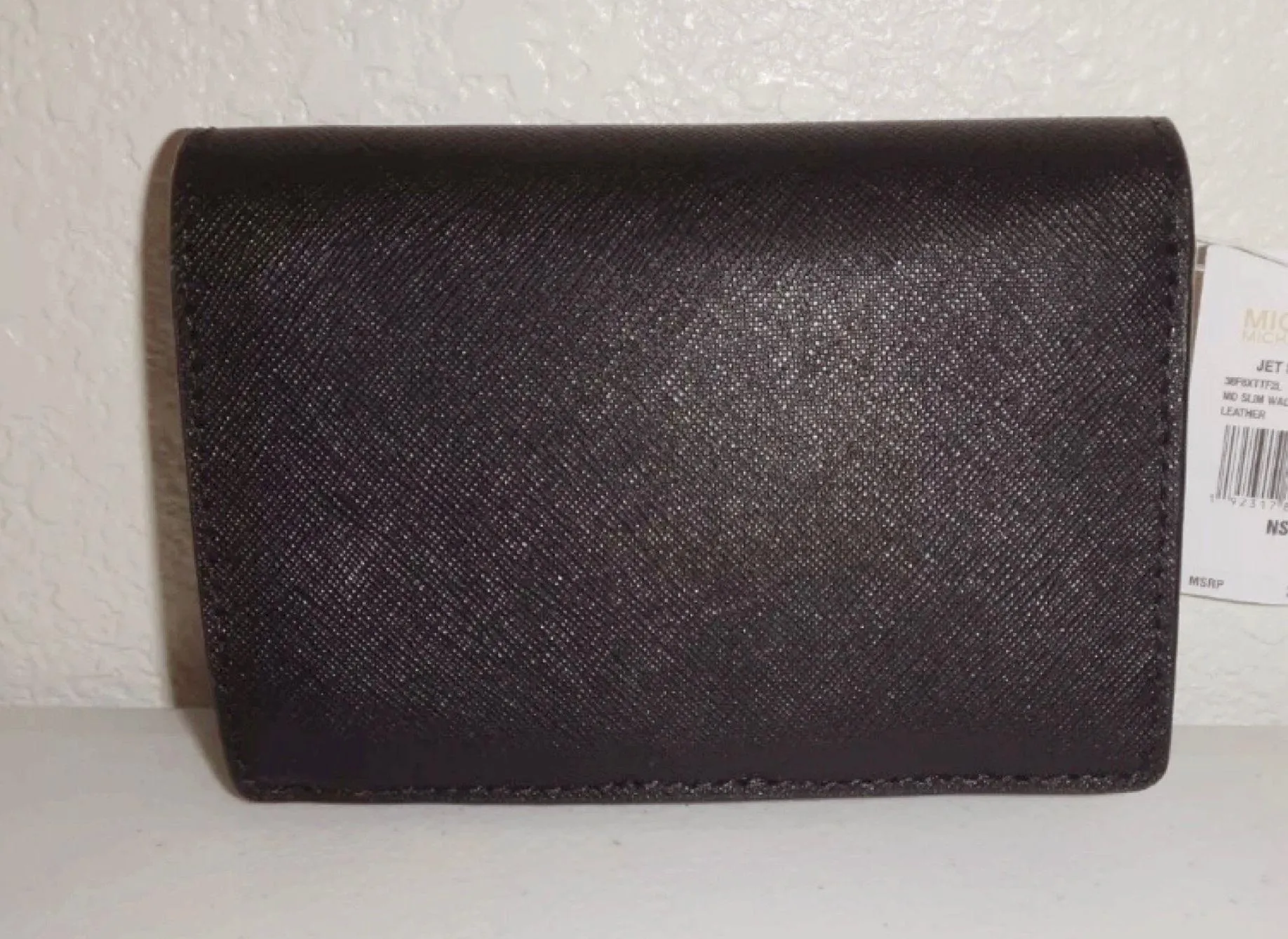 Jet Set Black Leather Wallet - Image 4