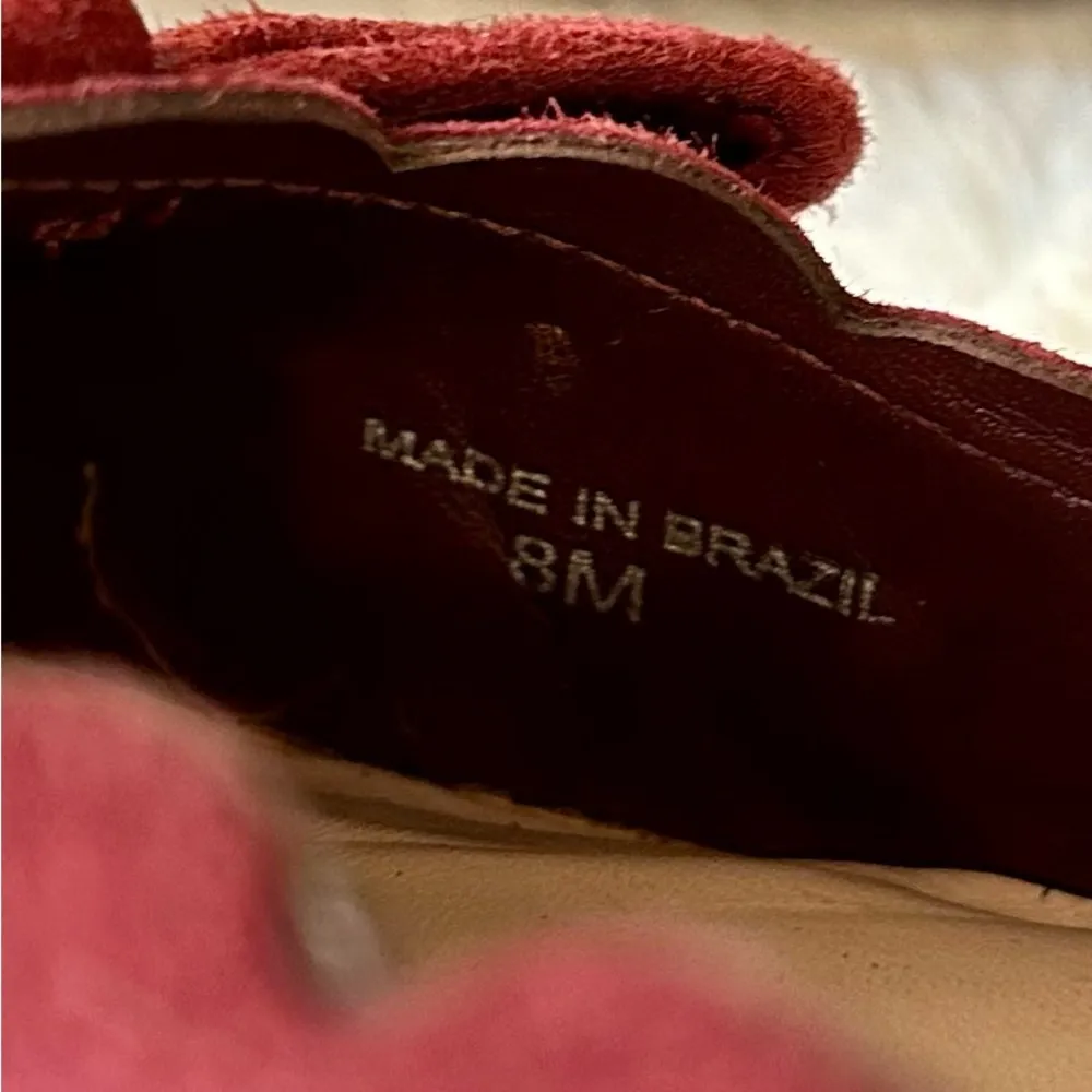 New York Eleni Petaled Ballet Flats in Dark Red Size 8 - Image 11