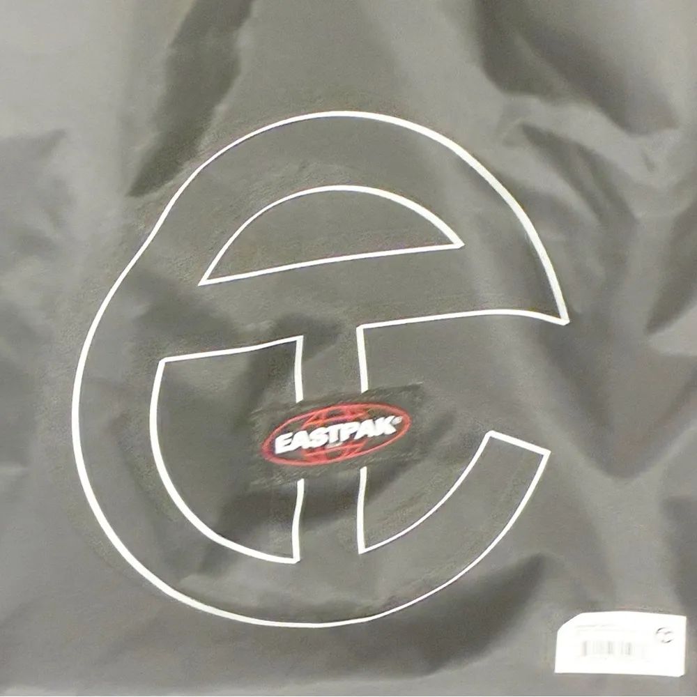 Telfar x Eastpack Black Medium Drawstring Nylon Dustbag Backpack NEW - Image 2