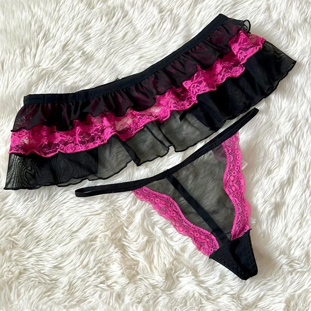 Naughty School Girl Costume Set Black Size undefined - Image 7