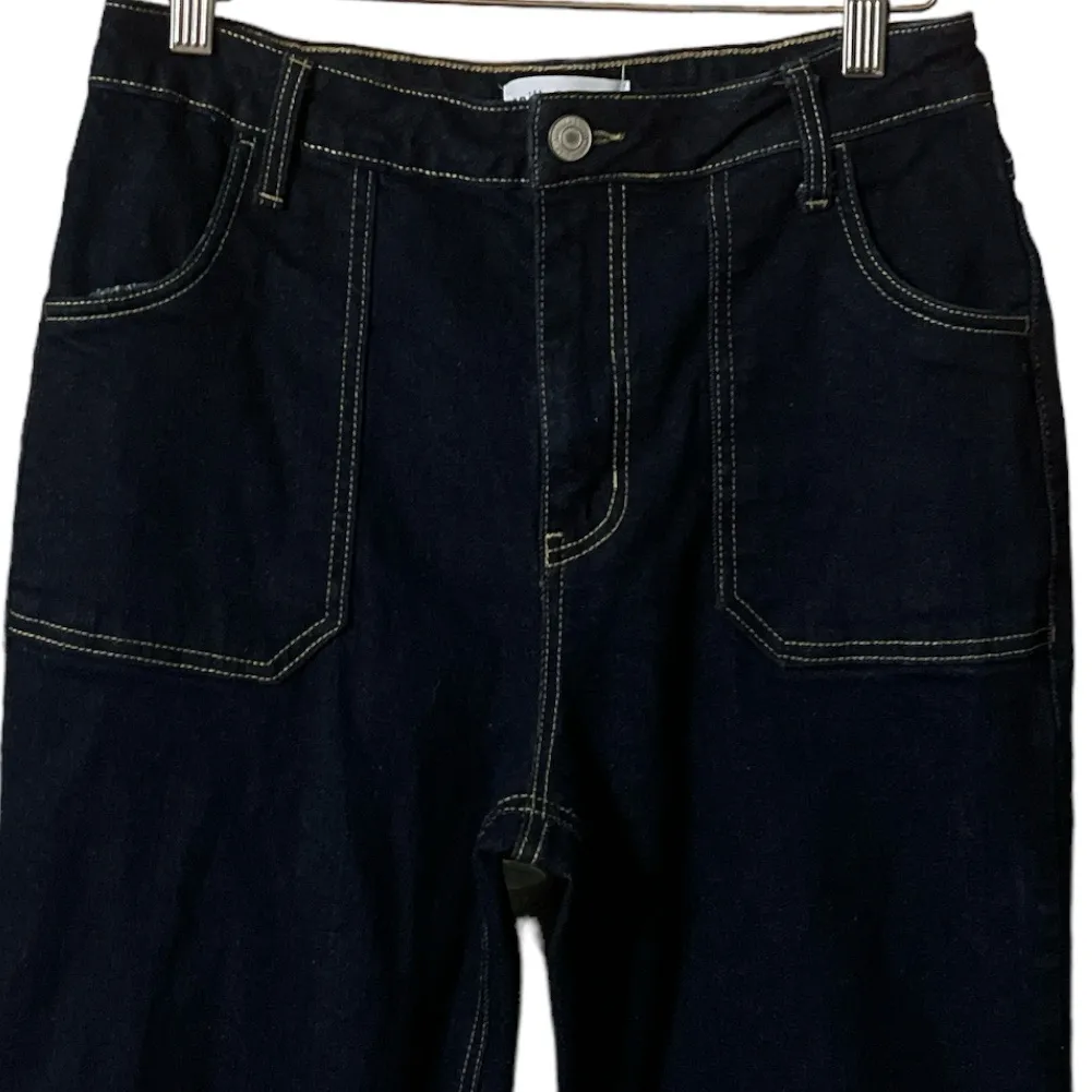 🎄Vanilla Star Flare Leg Dark Wash Denim Jeans - Image 3