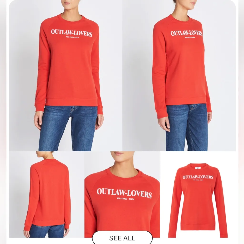 ZOE KARSSEN OUTLAW LOVERS LOOSE FIT SWEATSHIRT - Image 2