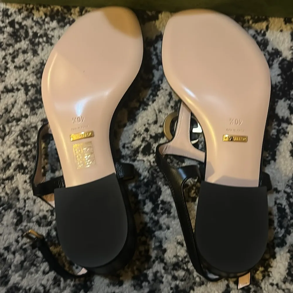 Gucci Double G Thong Sandal Nappa Black - Image 11