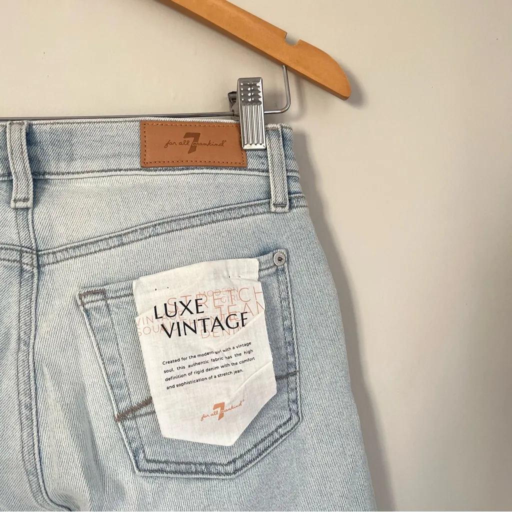 7 For All Mankind Josefina Slim Boyfriend Jeans Size 24 NWT - Image 7