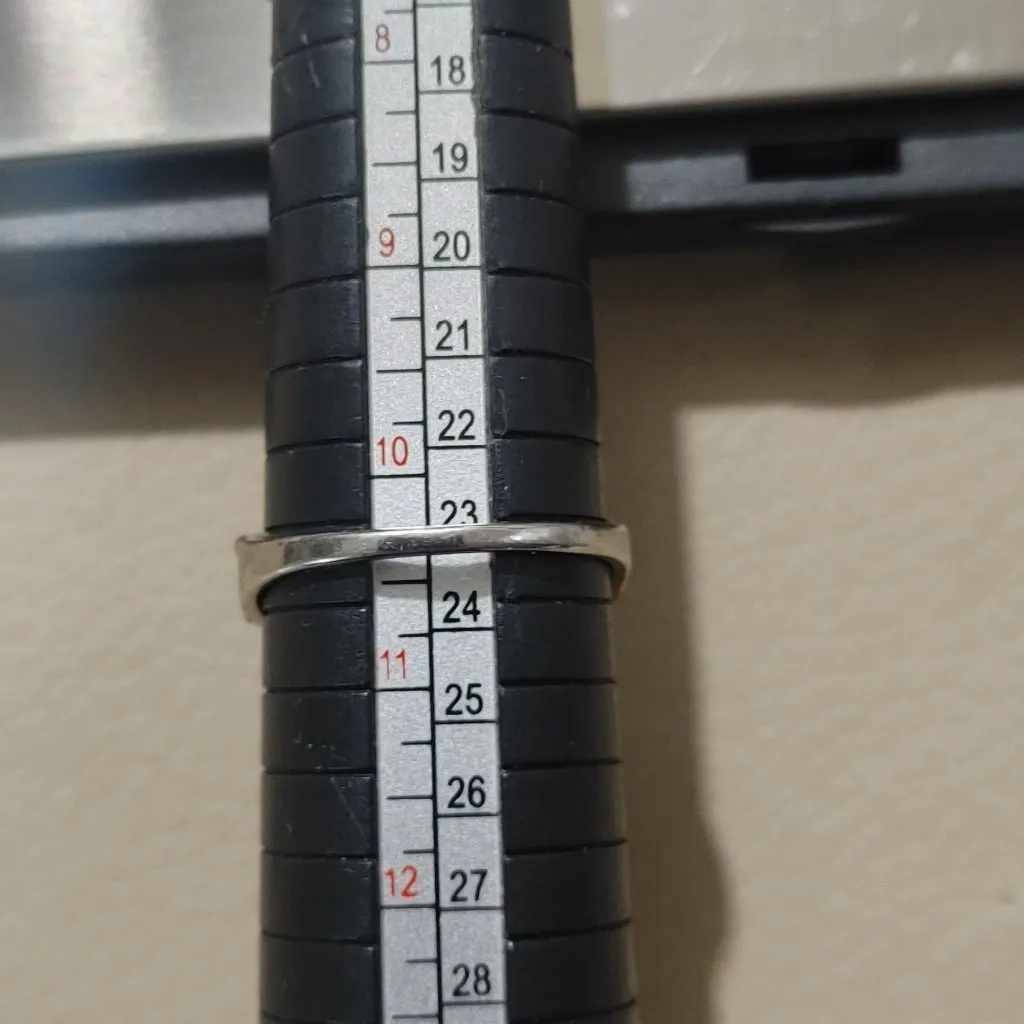 Large Size Sterling Silver 925 Infinity Ring Rose Gold Merle Diamond Accent 10.5 - Image 5