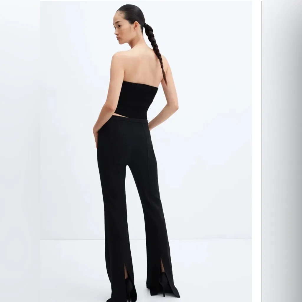 Mango Black Strapless Top - Image 3