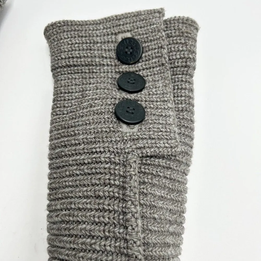UGG Australia Cardy Classic Knit Tall Sweater Boots Gray Women Size 7 - Image 2