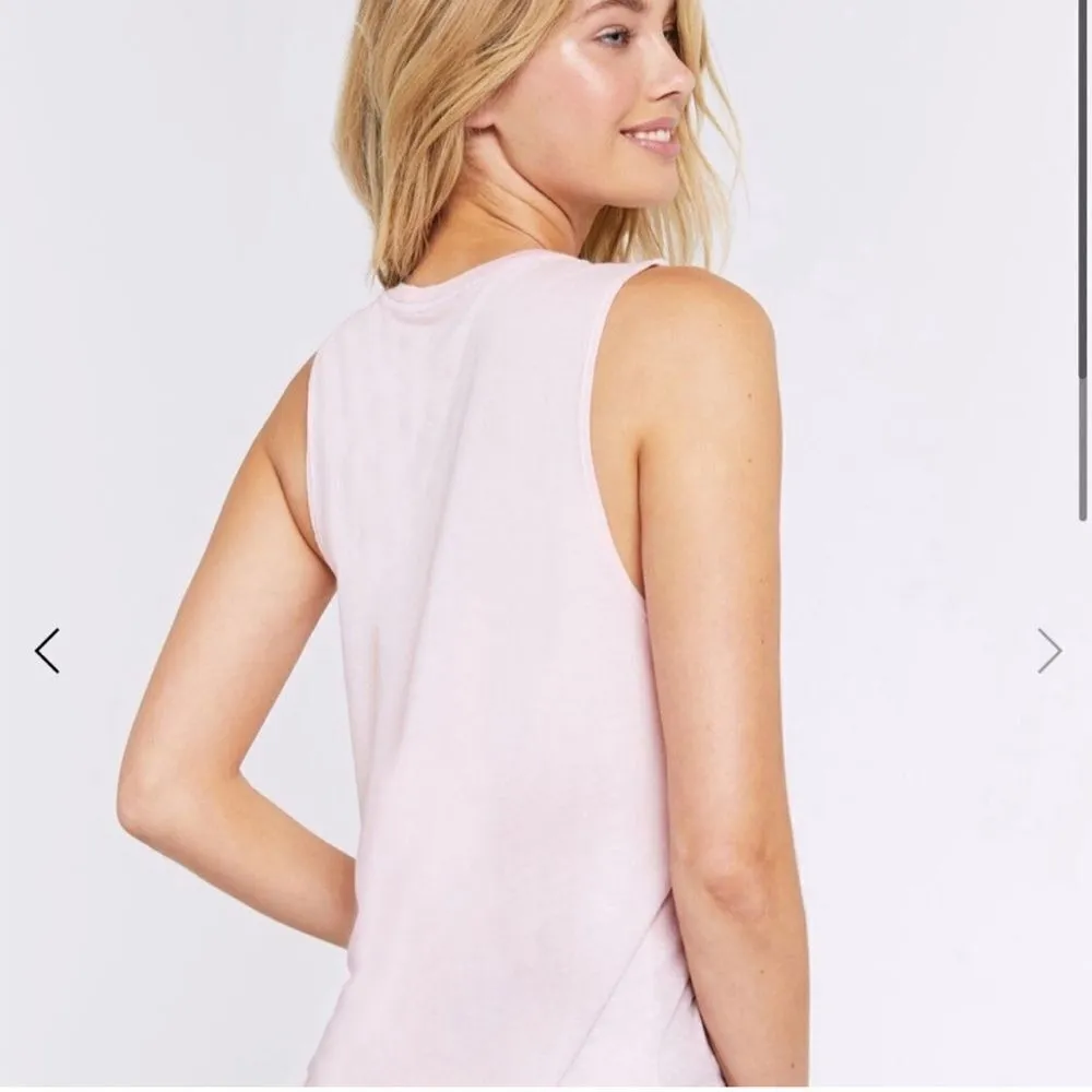 Spiritual Gangster You Had Me At Namaste YogaTank Pink- Size XS - Image 2