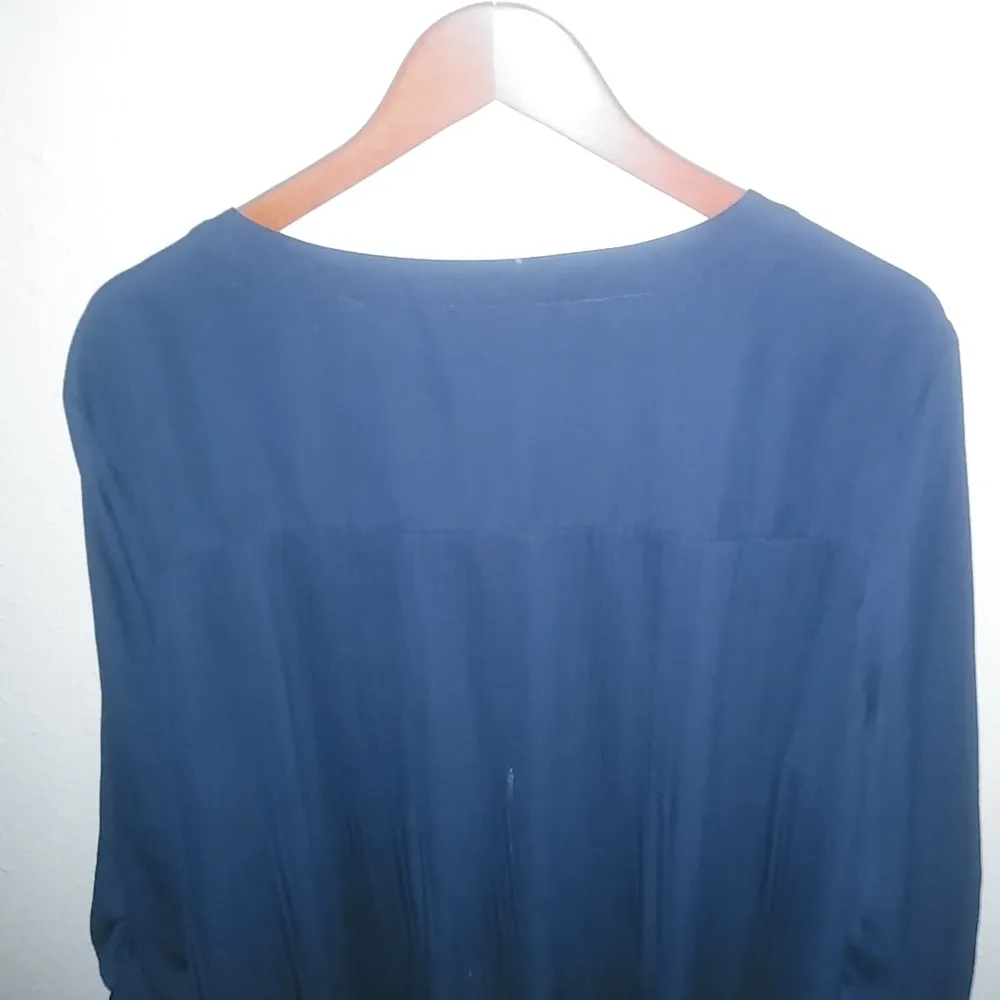 Valerie Stevens 3X Cobalt Blue Pleated Back Tunic Top Plus - Image 10
