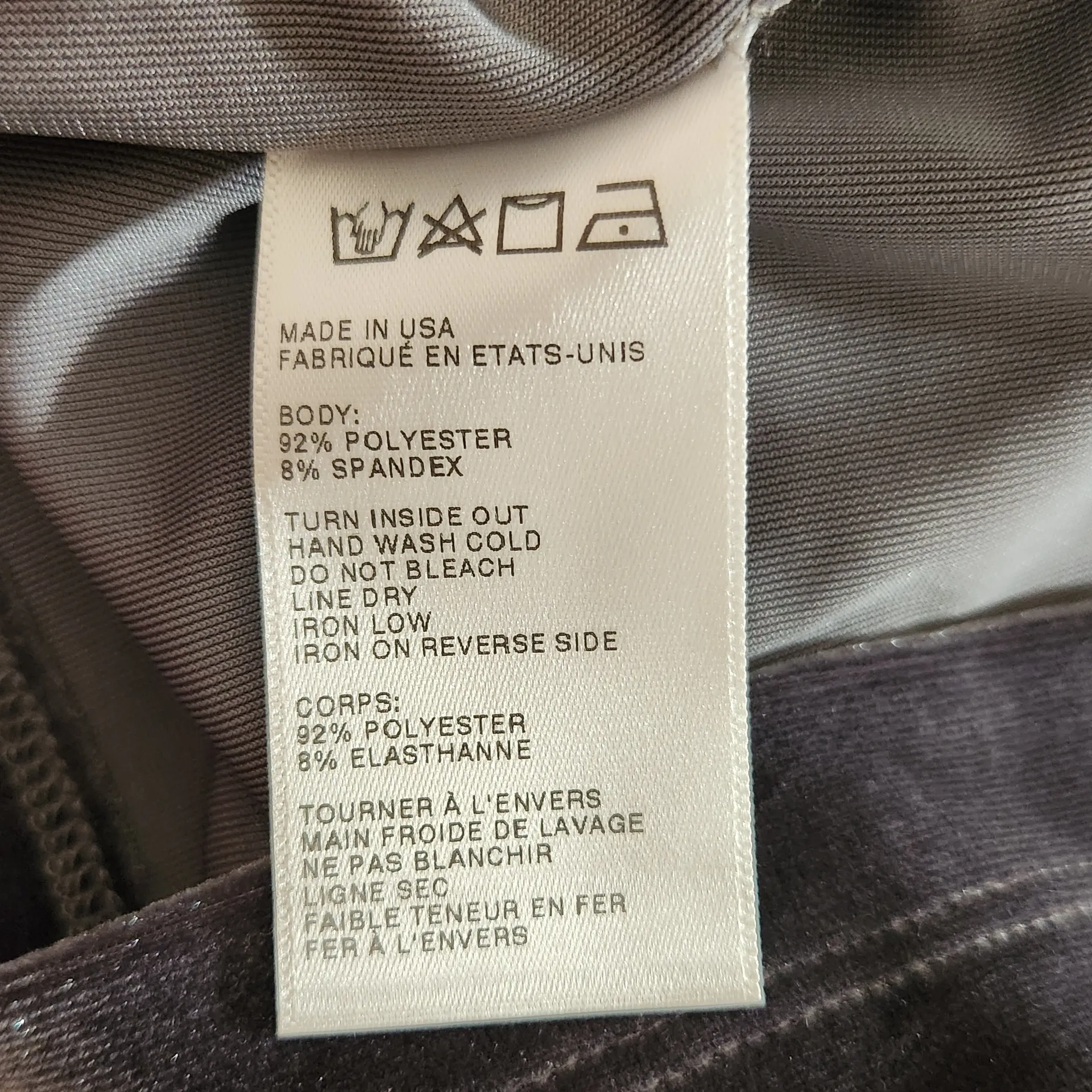 Ecote Pewter Gray Velour Mini T-Shirt Dress Size Large - Image 8