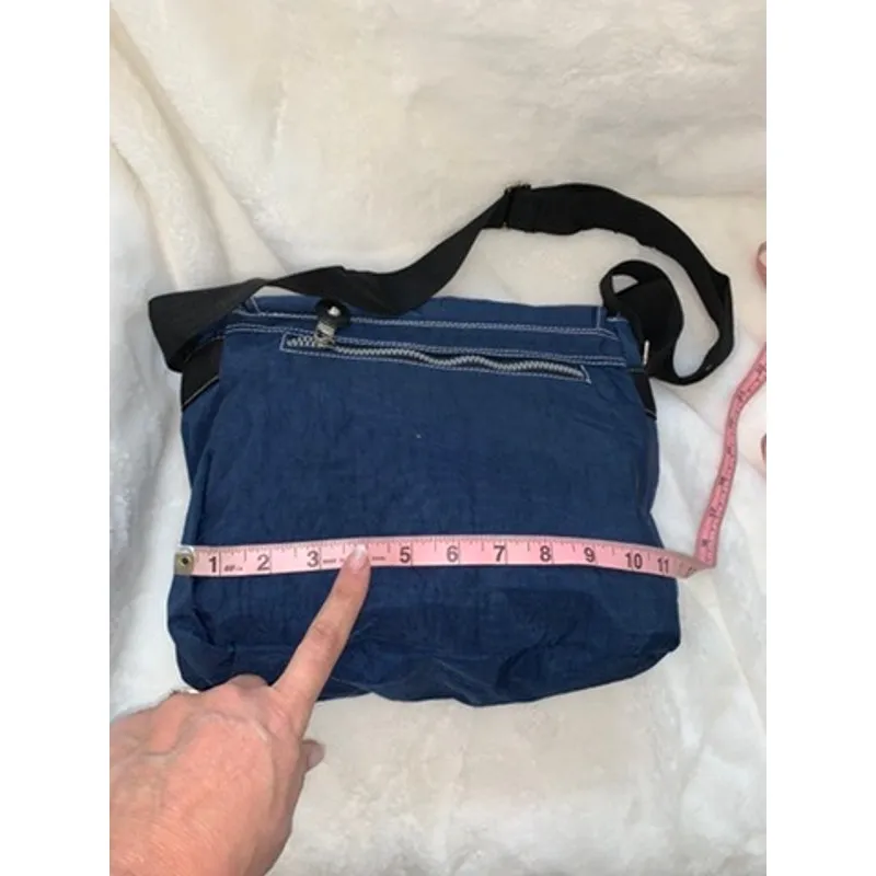 Kipling Madhouse Messenger Bag Navy Blue Unisex Adjustable Strap - Image 6