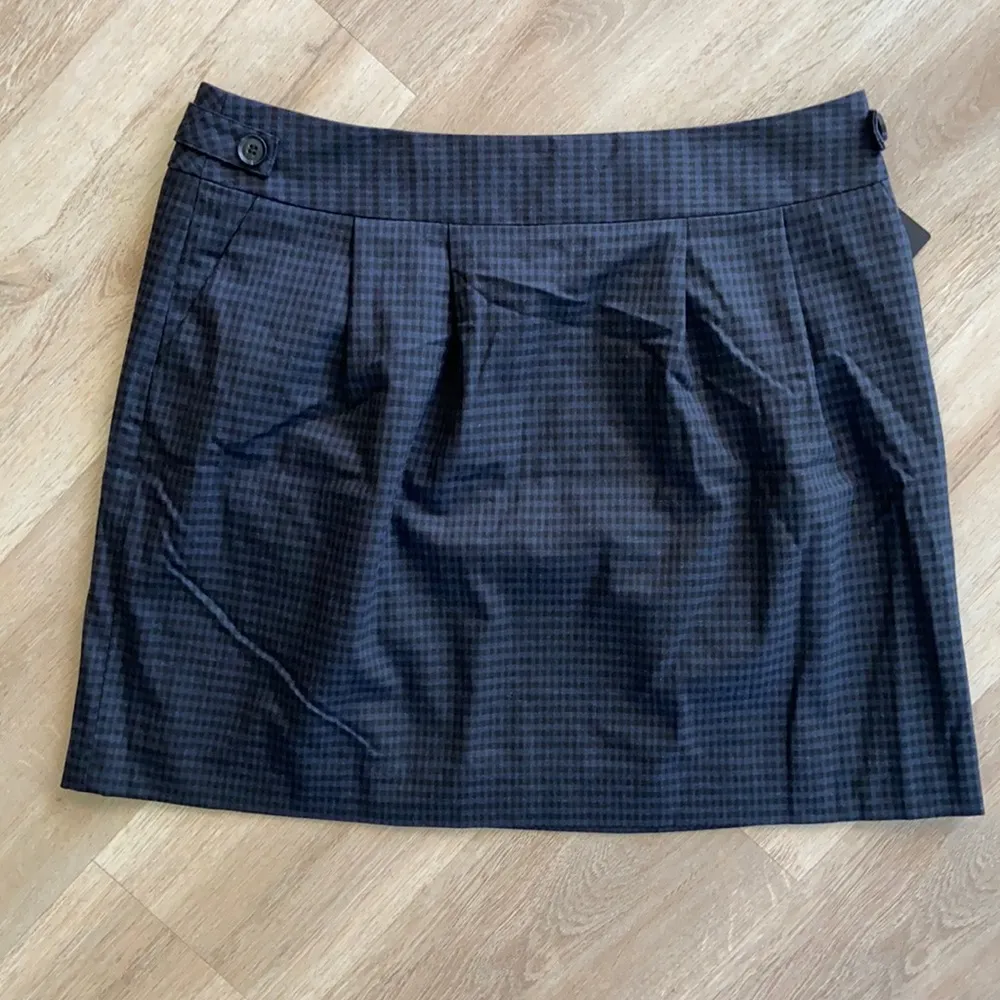 Halogen Women’s Black Purple Checked Pleated Skirt Size 14 NWT - Image 10