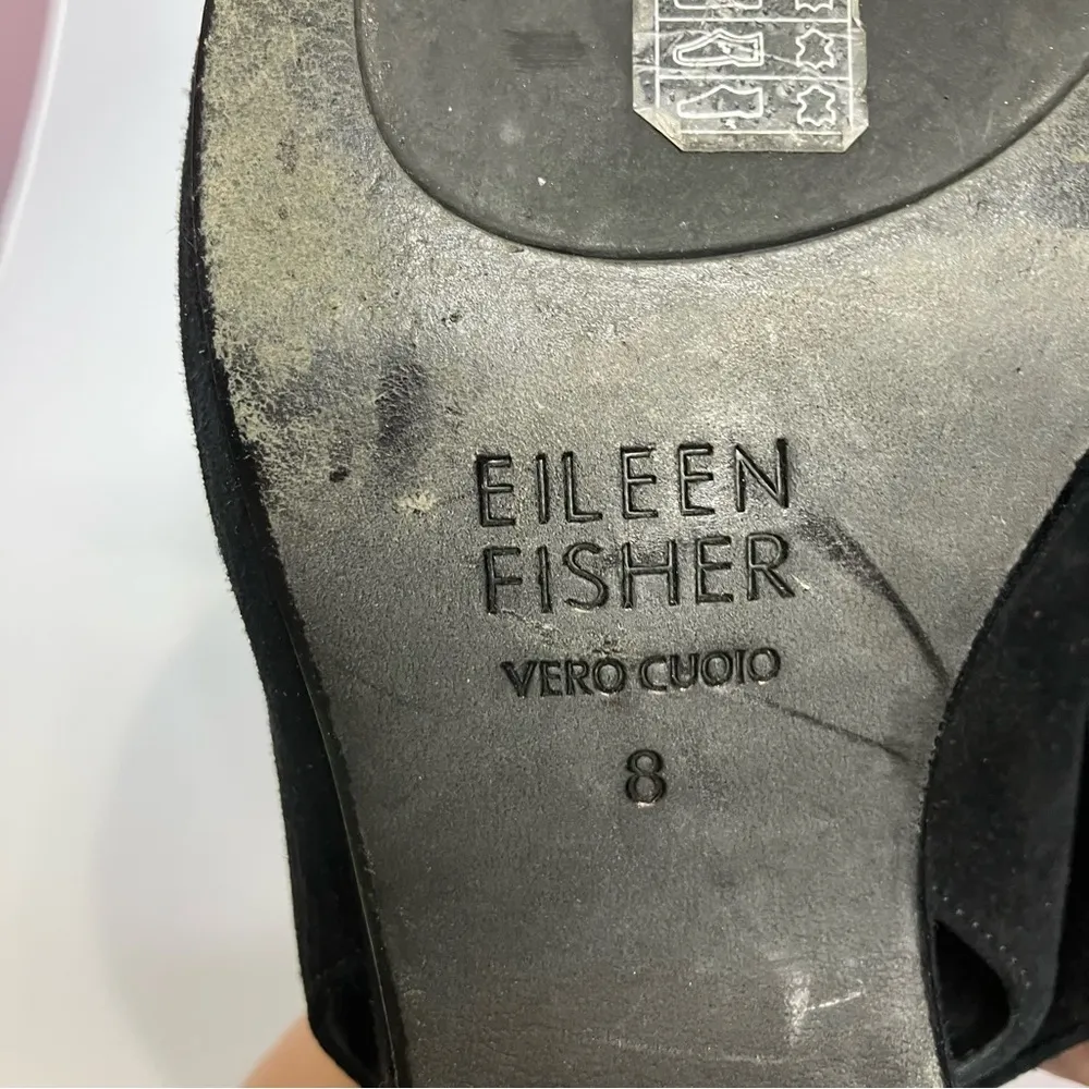 Eileen Fisher Gatwick slingback shoes‎ pumps black womens size 8 professional - Image 9