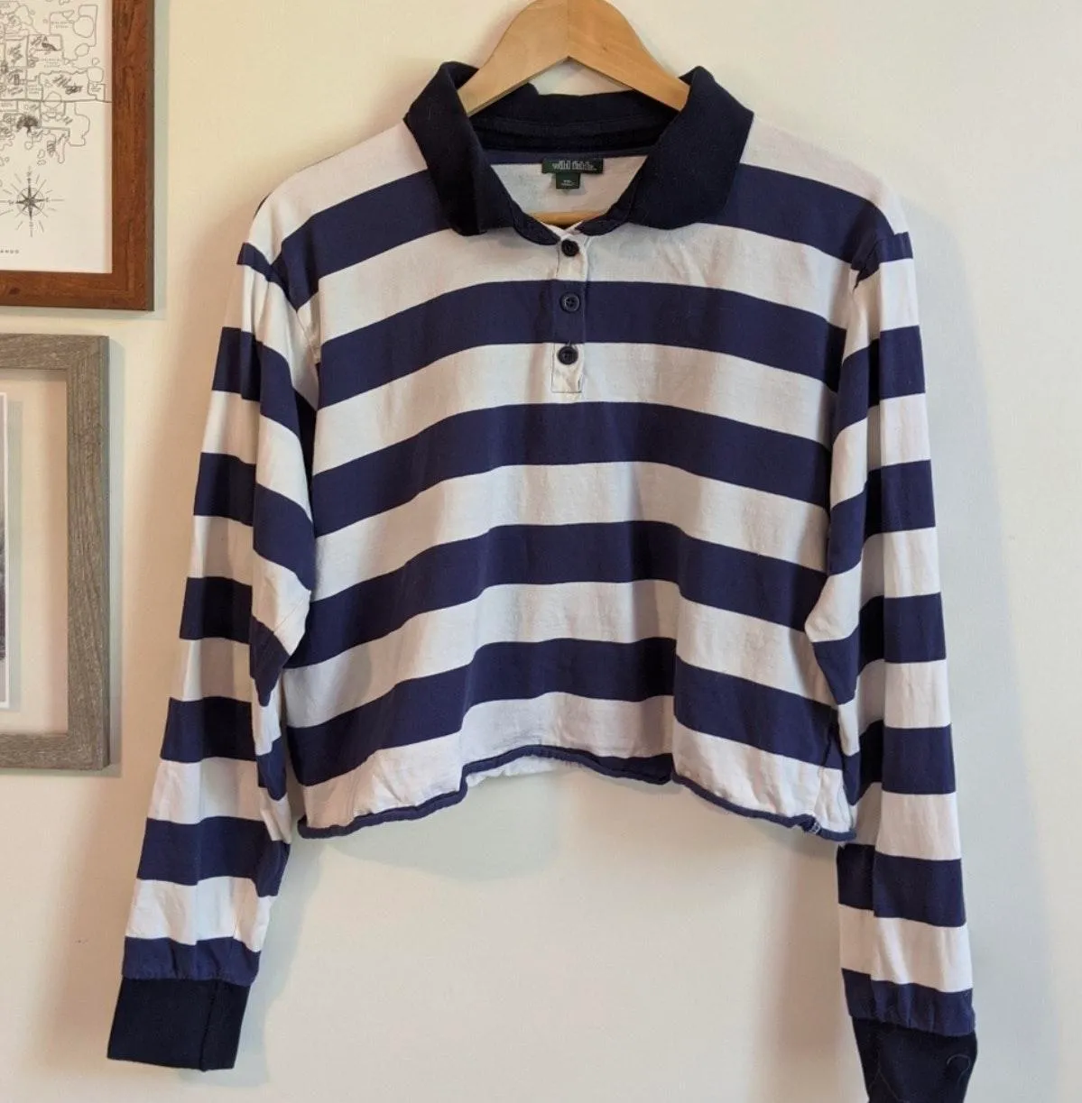 Wild Fable Stripped Cropped Top - Image 4